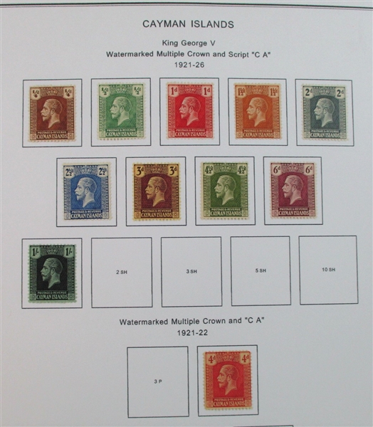Cayman Islands Mint/Used Collection on Homemade Pages to 2000 (Est $200-300)