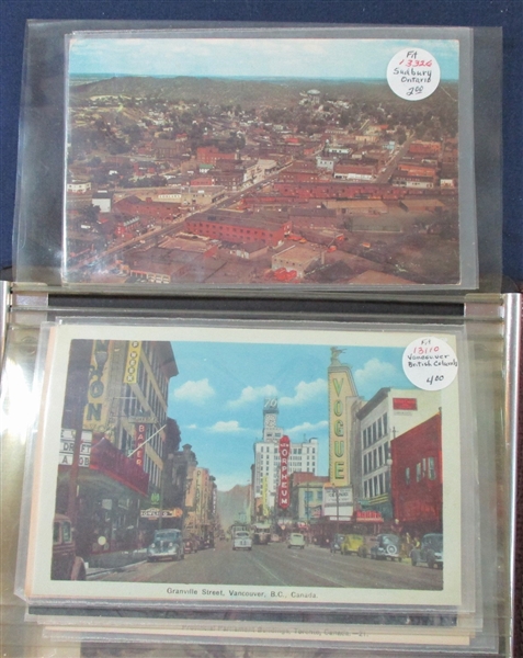 Postcard Lot - Mostly Canada (Est $50-60)