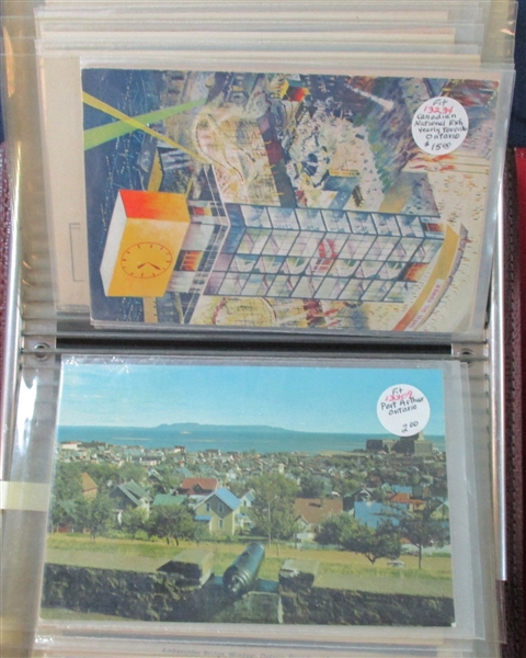 Postcard Lot - Mostly Canada (Est $50-60)