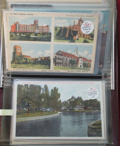 Postcard Lot - Mostly Canada (Est $50-60)