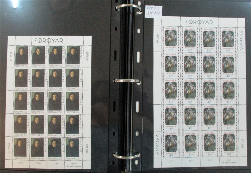 Faroe Islands MNH on Stockpages (Est $200-300)