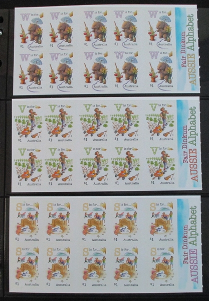 Australia Massive Modern Self Adhesive Booklet Panes Accumulation (Est $1000-1500))