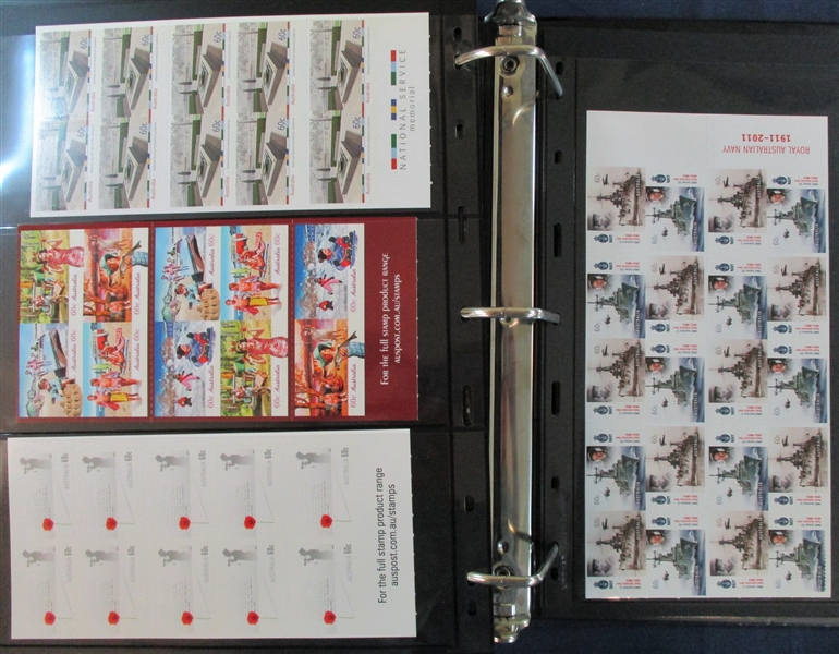 Australia Massive Modern Self Adhesive Booklet Panes Accumulation (Est $1000-1500))