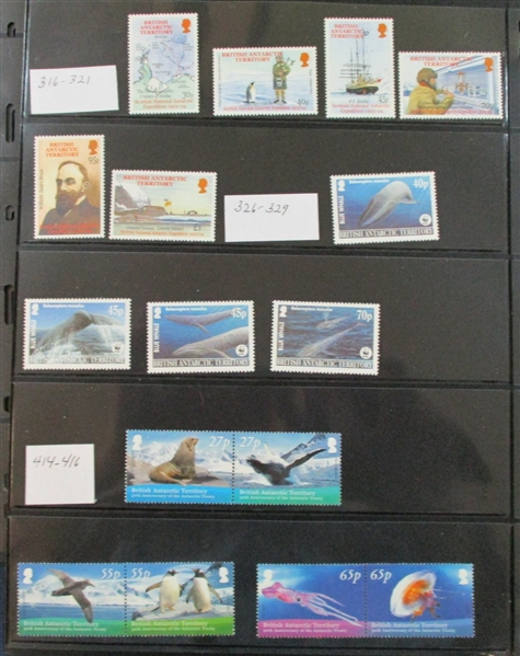 British Antarctic Territory MNH Sets and Souvenir Sheets to 2021 (SCV $300+)