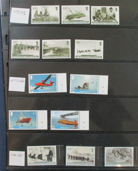 British Antarctic Territory MNH Sets and Souvenir Sheets to 2021 (SCV $300+)