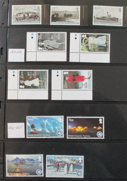 British Antarctic Territory MNH Sets and Souvenir Sheets to 2021 (SCV $300+)