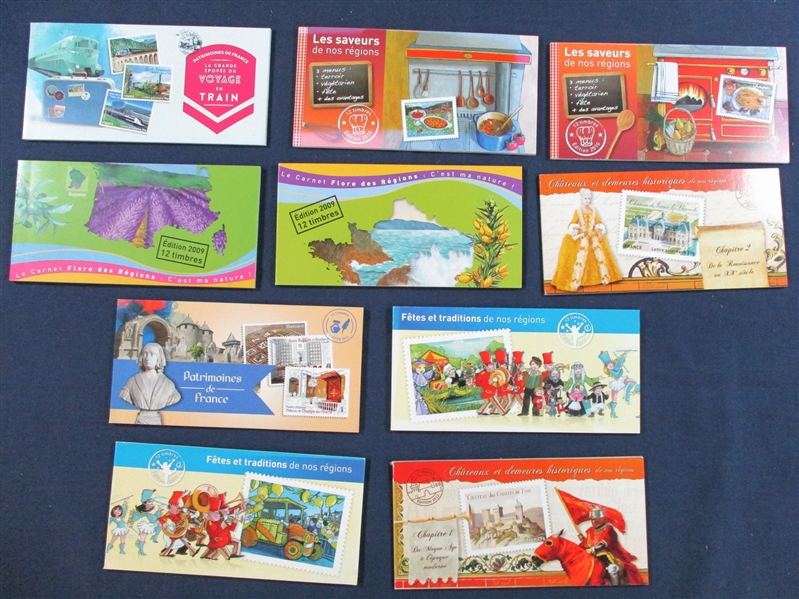 Modern France Prestige Booklets, 10 Different (SCV $190)