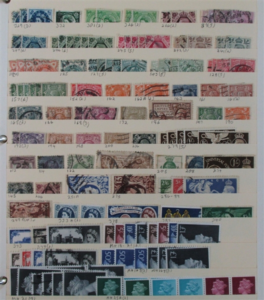Great Britain and Channel Islands Mint/Used Accumulation (Est $400-500)