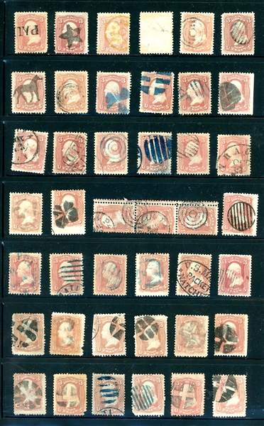 USA Scott 65 Cancel and Shade Accumulation (Est $350-400)