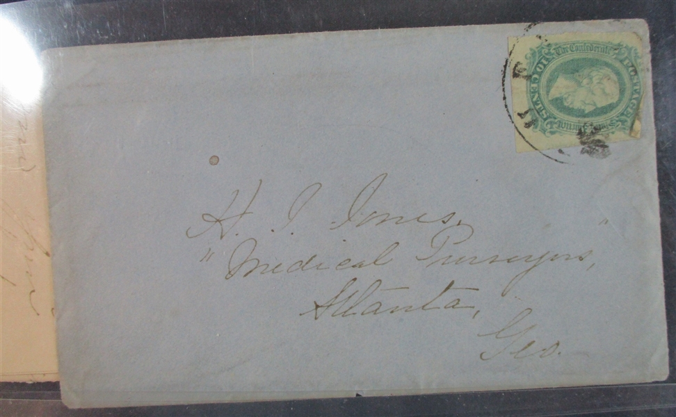 Confederate States Small Group of Cards and Covers (Est $125-200)