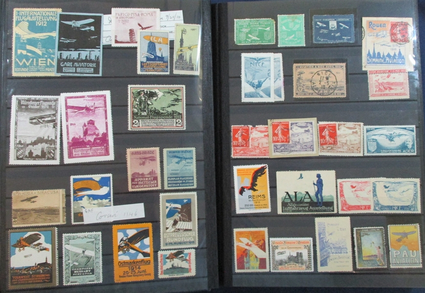 Stockbook #1 of Scott Unlisted Aerophilately (Est $200-300)