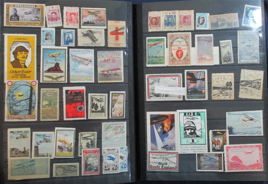Stockbook #1 of Scott Unlisted Aerophilately (Est $200-300)