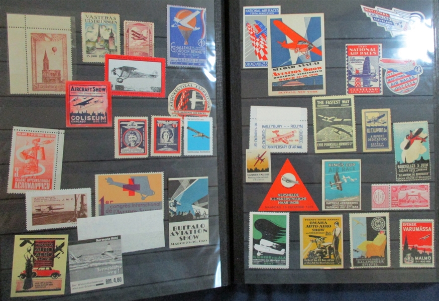 Stockbook #1 of Scott Unlisted Aerophilately (Est $200-300)