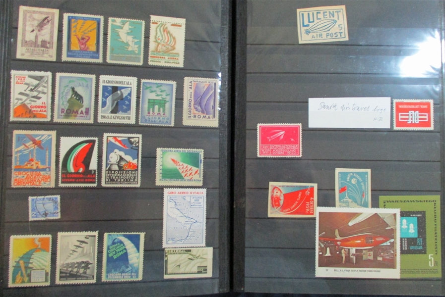 Stockbook #1 of Scott Unlisted Aerophilately (Est $200-300)