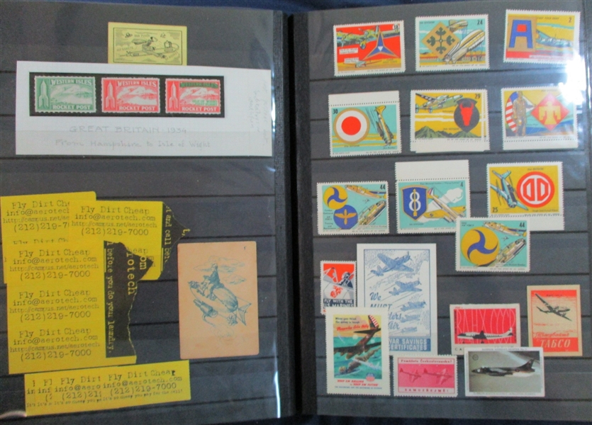 Stockbook #1 of Scott Unlisted Aerophilately (Est $200-300)