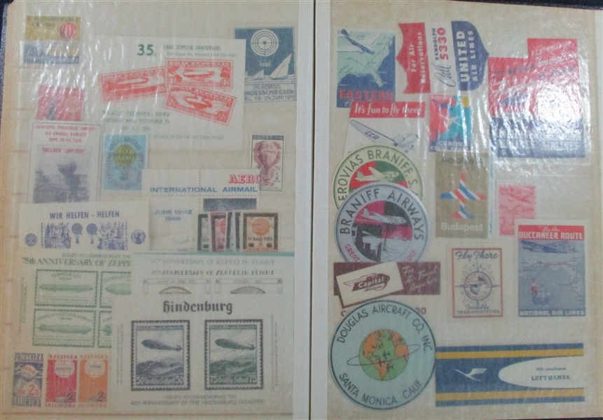 Stockbook #2 of Scott Unlisted Aerophilately (Est $120-150)