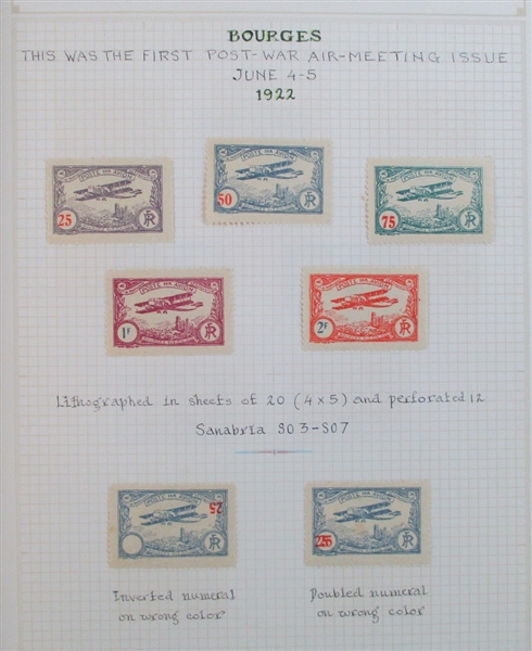 France - Specialized French Semi-Official Airmail Collection (Est $300-400)