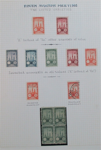 France - Specialized French Semi-Official Airmail Collection (Est $300-400)