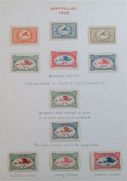 France - Specialized French Semi-Official Airmail Collection (Est $300-400)