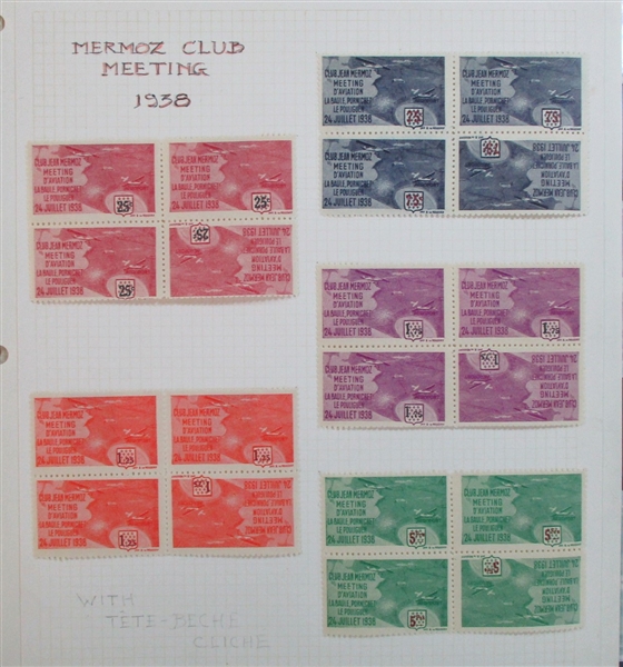 France - Specialized French Semi-Official Airmail Collection (Est $300-400)