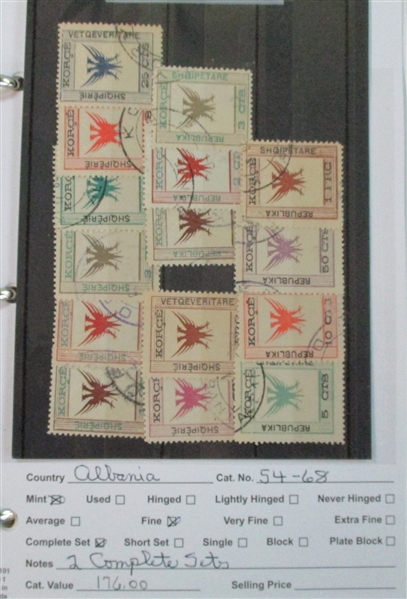 Dealer Foreign Stock, A-B Countries Mint/Used (Est $1800-2500)