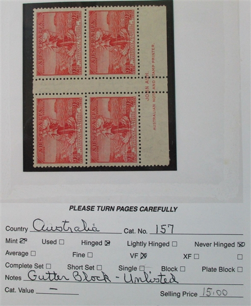 Dealer Foreign Stock, A-B Countries Mint/Used (Est $1800-2500)