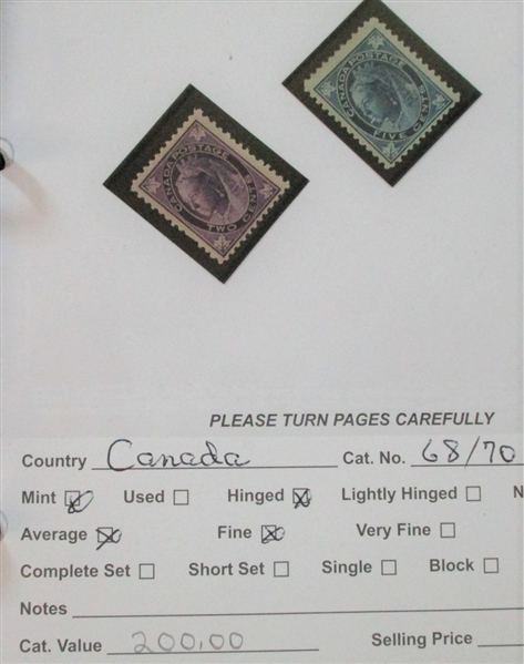 Dealer Foreign Stock, C-E Countries Mint/Used (Est $2600-3500)