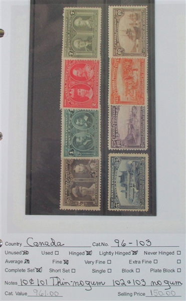 Dealer Foreign Stock, C-E Countries Mint/Used (Est $2600-3500)