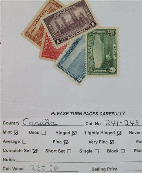 Dealer Foreign Stock, C-E Countries Mint/Used (Est $2600-3500)