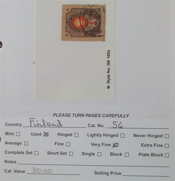 Dealer Foreign Stock, F-G Countries Mint/Used (Est $4000-5000)