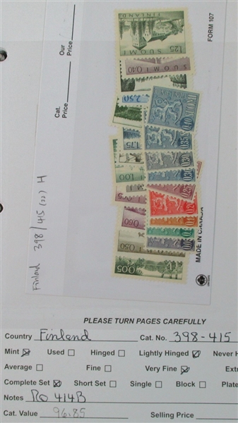 Dealer Foreign Stock, F-G Countries Mint/Used (Est $4000-5000)