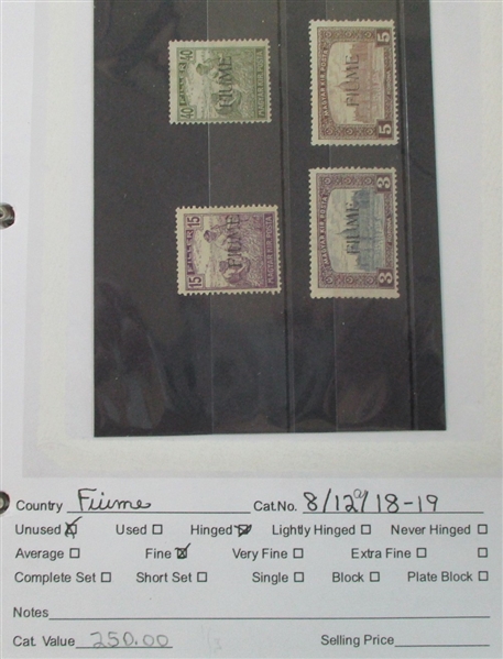 Dealer Foreign Stock, F-G Countries Mint/Used (Est $4000-5000)