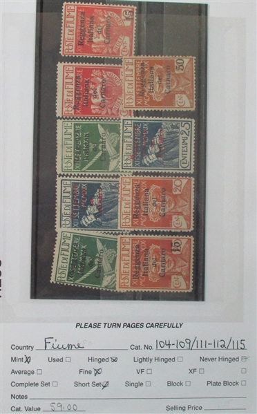 Dealer Foreign Stock, F-G Countries Mint/Used (Est $4000-5000)