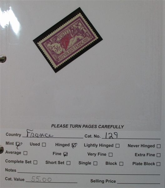 Dealer Foreign Stock, F-G Countries Mint/Used (Est $4000-5000)