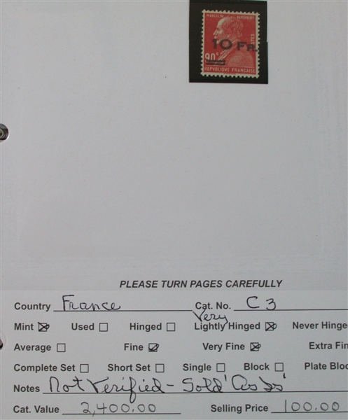 Dealer Foreign Stock, F-G Countries Mint/Used (Est $4000-5000)