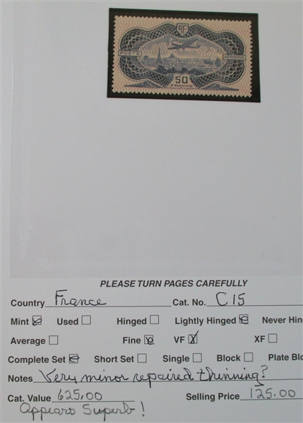 Dealer Foreign Stock, F-G Countries Mint/Used (Est $4000-5000)