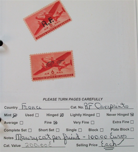 Dealer Foreign Stock, F-G Countries Mint/Used (Est $4000-5000)