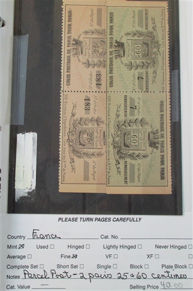 Dealer Foreign Stock, F-G Countries Mint/Used (Est $4000-5000)