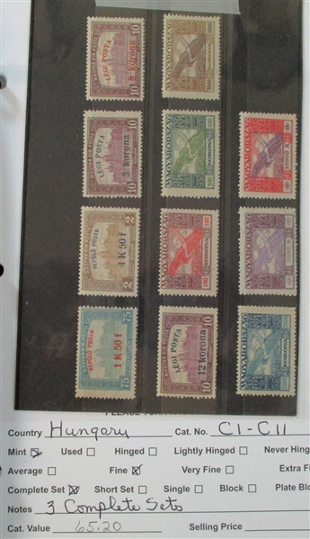 Dealer Foreign Stock, H-J Countries Mint/Used (Est $2500-3500)