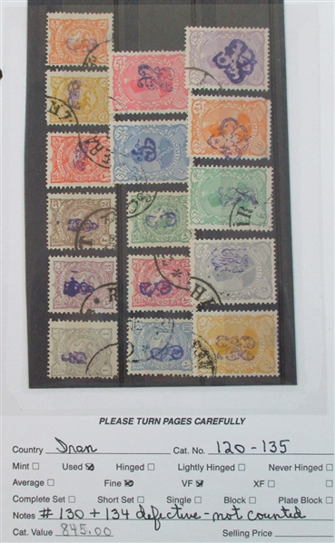 Dealer Foreign Stock, H-J Countries Mint/Used (Est $2500-3500)