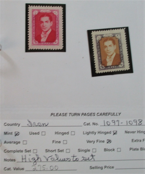 Dealer Foreign Stock, H-J Countries Mint/Used (Est $2500-3500)