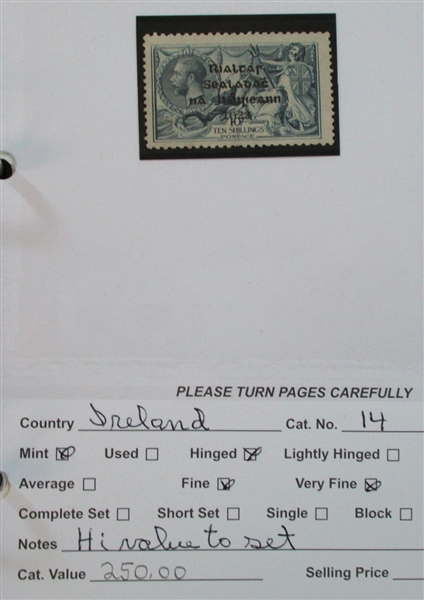 Dealer Foreign Stock, H-J Countries Mint/Used (Est $2500-3500)