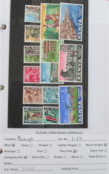 Dealer Foreign Stock, K-Q Countries Mint/Used (Est $1700-2500)