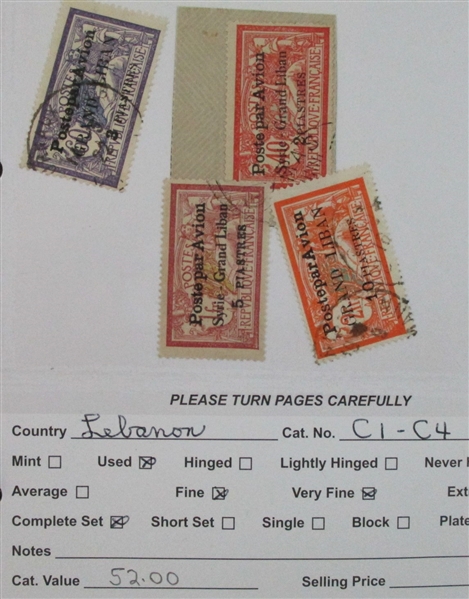 Dealer Foreign Stock, K-Q Countries Mint/Used (Est $1700-2500)