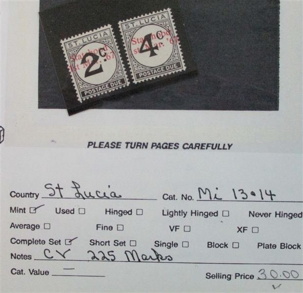 Dealer Foreign Stock, R-Z Countries Mint/Used (Est $3000-4000)
