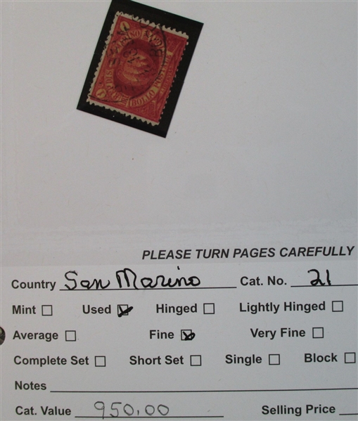 Dealer Foreign Stock, R-Z Countries Mint/Used (Est $3000-4000)
