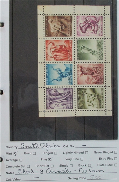 Dealer Foreign Stock, R-Z Countries Mint/Used (Est $3000-4000)