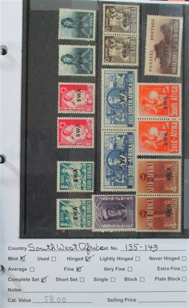Dealer Foreign Stock, R-Z Countries Mint/Used (Est $3000-4000)