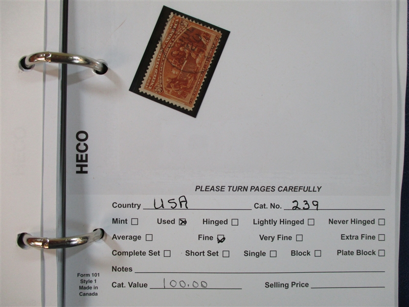 USA Dealer Stock, Mint/Used - High Catalog Value! (Est $1200-1500)