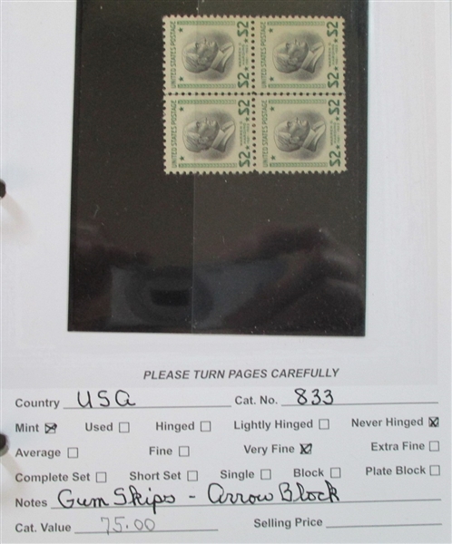 USA Dealer Stock, Mint/Used - High Catalog Value! (Est $1200-1500)
